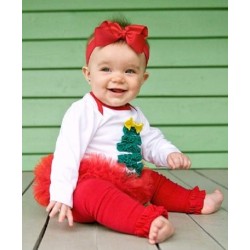 Christmas Tree Tutu Bodysuit RuffleButts 